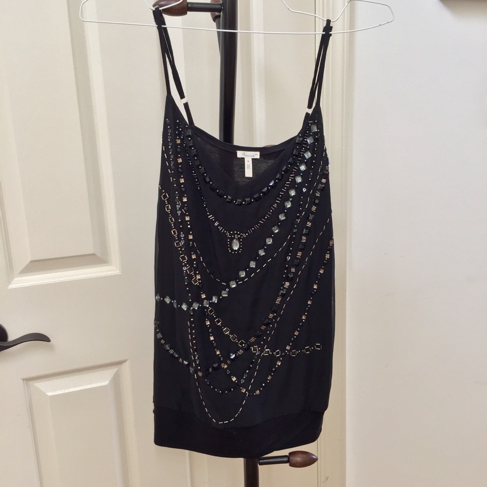 Flounce embellished camisole