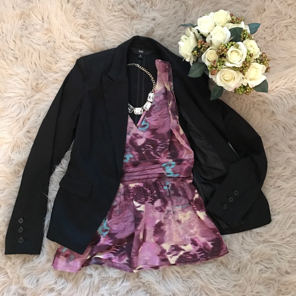 Banana Republic watercolor patterned blouse