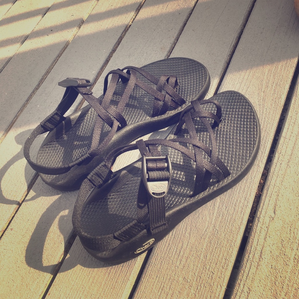 Women's Black Double Strap Chacos