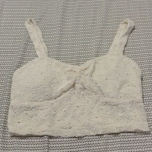 Lace crop top