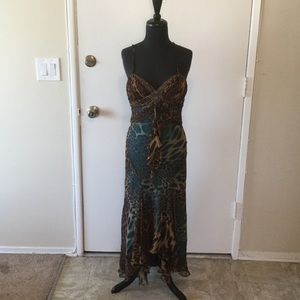 Leopard evening dress