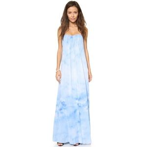 ALICE + OLIVIA cloud print chiffon maxi size 0