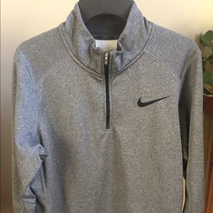 Nike grey 1/4 zip pullover - men's small