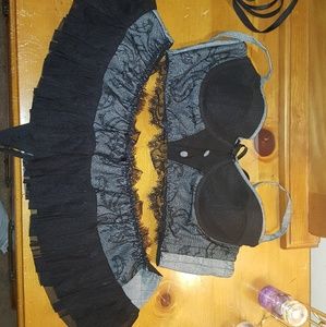 Fredricks of Hollywood grey set, S top L bottom