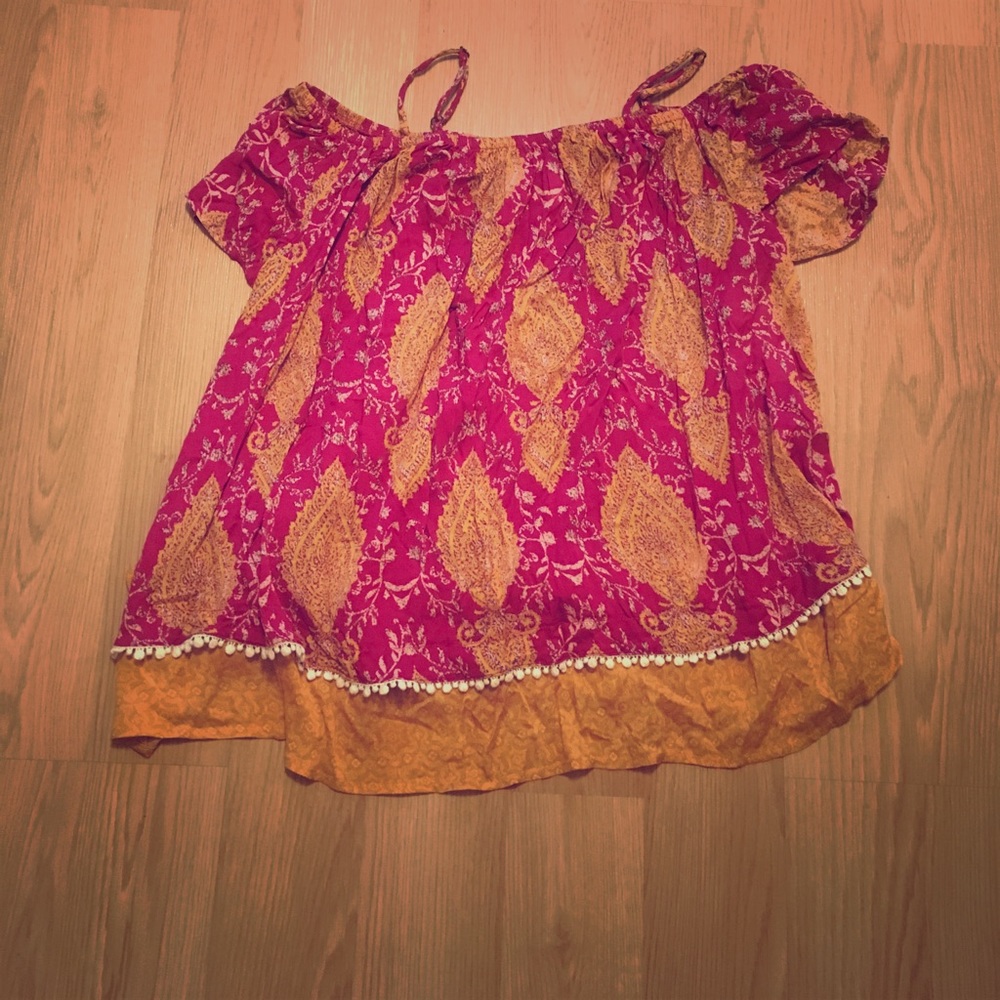 off the shoulder shirt