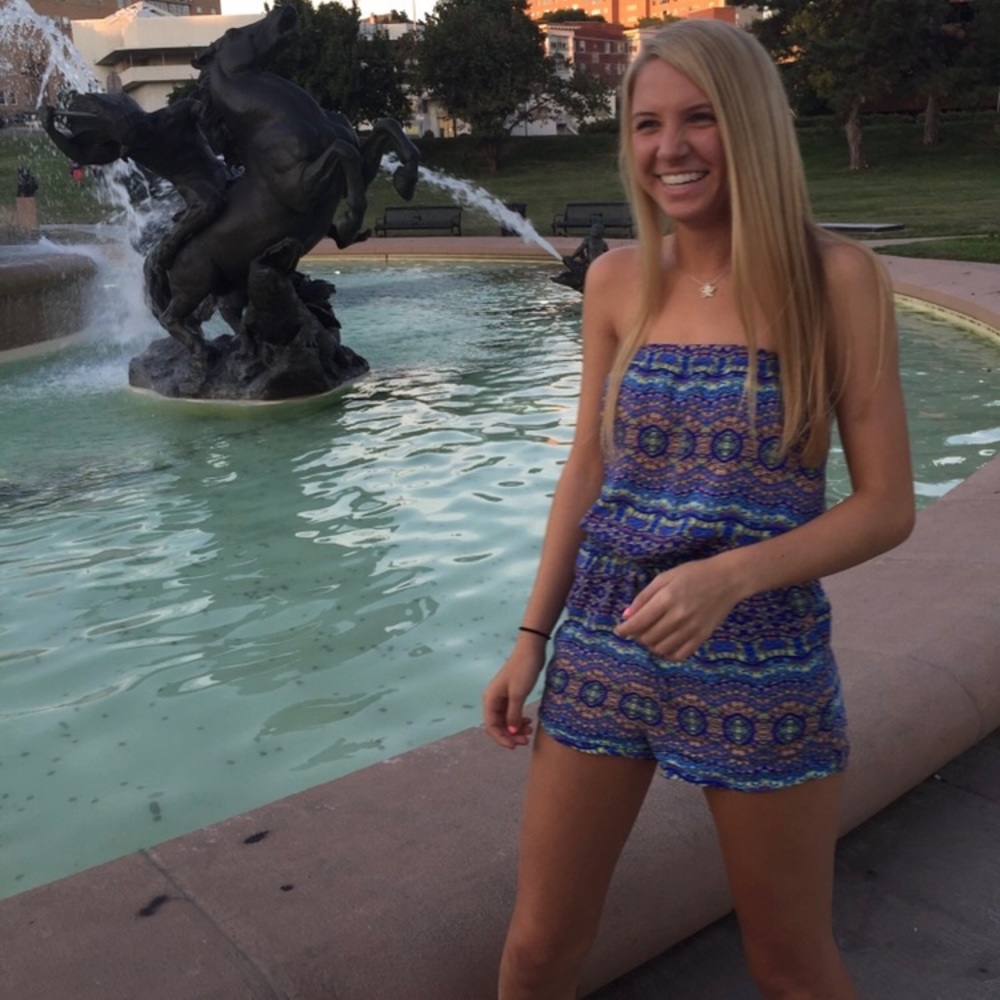 Forever 21 Patterned Romper