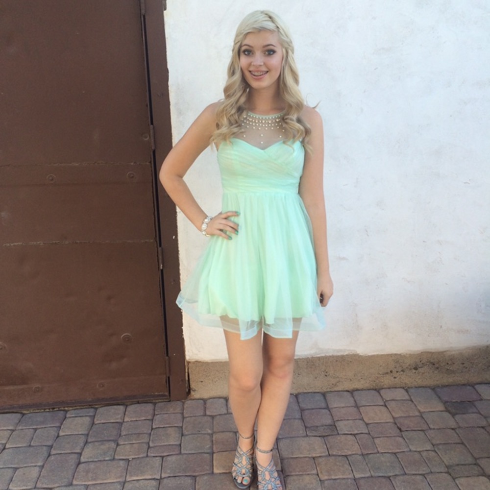 Mint Homecoming Dress