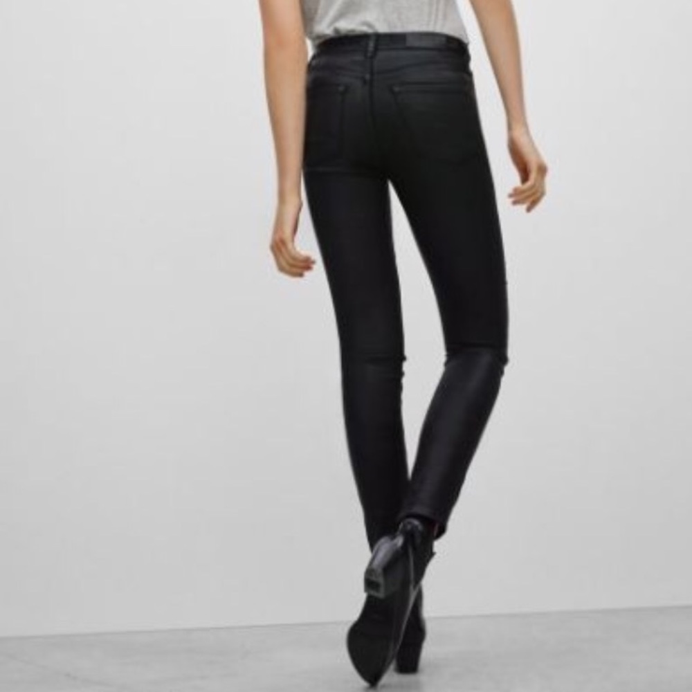 The Castings High Rise Coated Jeans