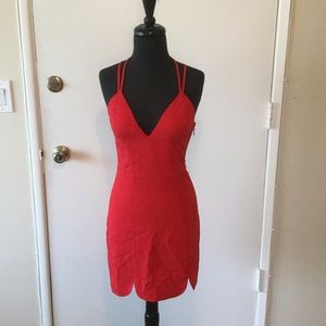 Red Bebe dress