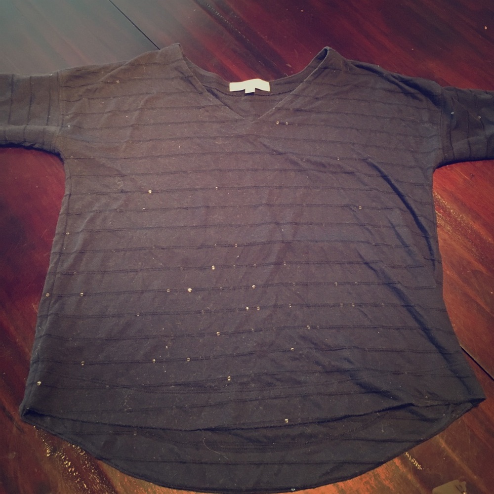 LOFT lightly sequined shirt