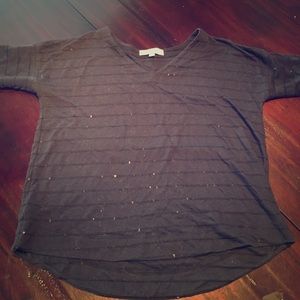 LOFT lightly sequined shirt