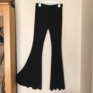 Black Stretchy Flair Pants