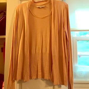 Light pink LOFT cardigan