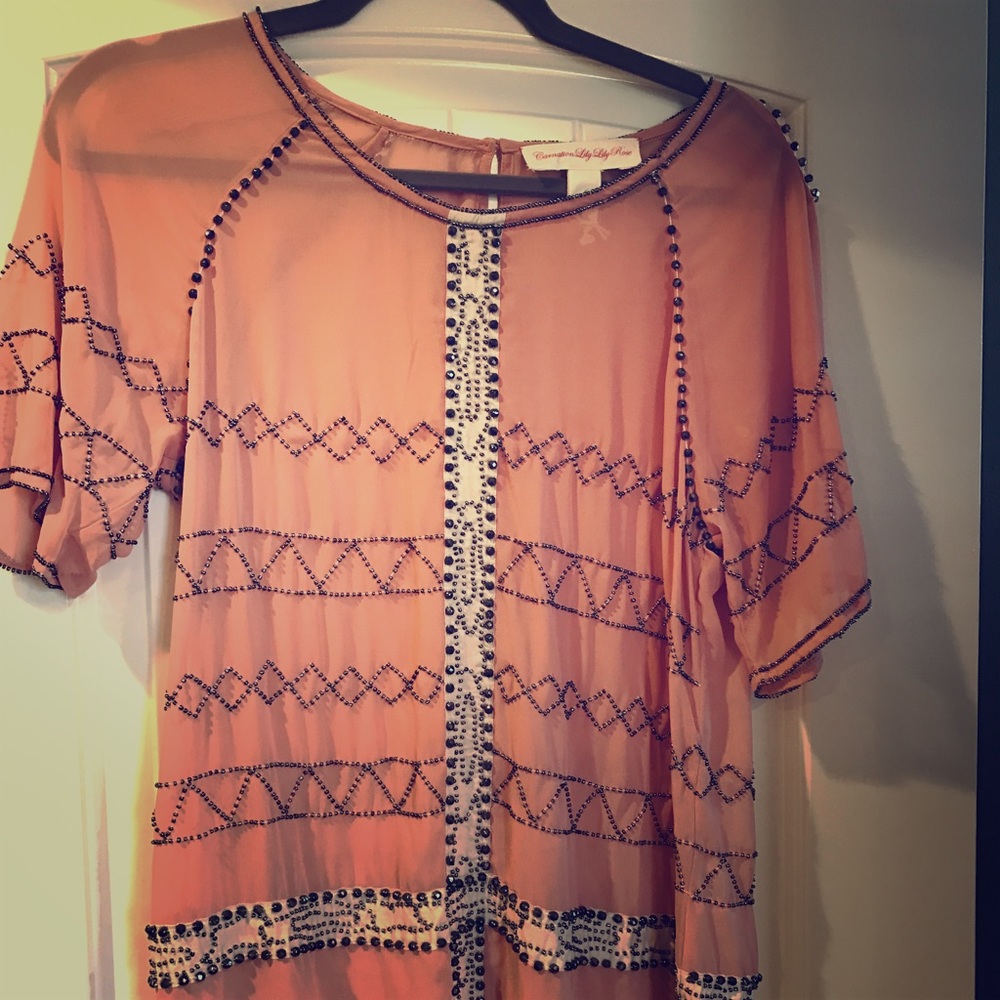 Beaded Anthropologie top