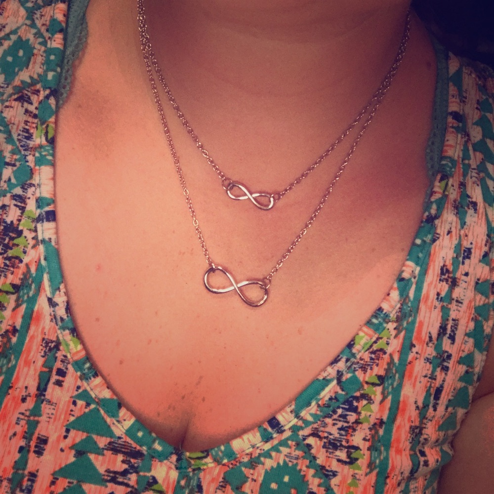 Infinity Double Layer Necklace