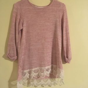 Kids Rewind Pink Long Sleeved Top