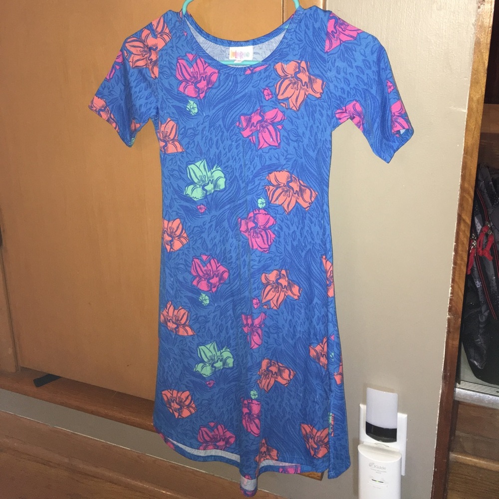 Girls Lularoe flowered dress