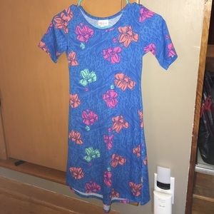 Girls Lularoe flowered dress