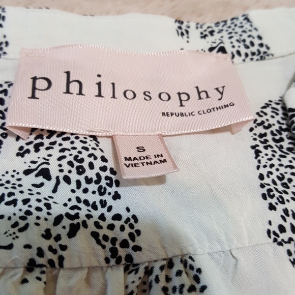 Philosophy Long Sleeve Blouse. Size Small. - Picture 7 of 8