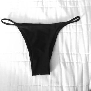 Black Brazilian bikini bottom