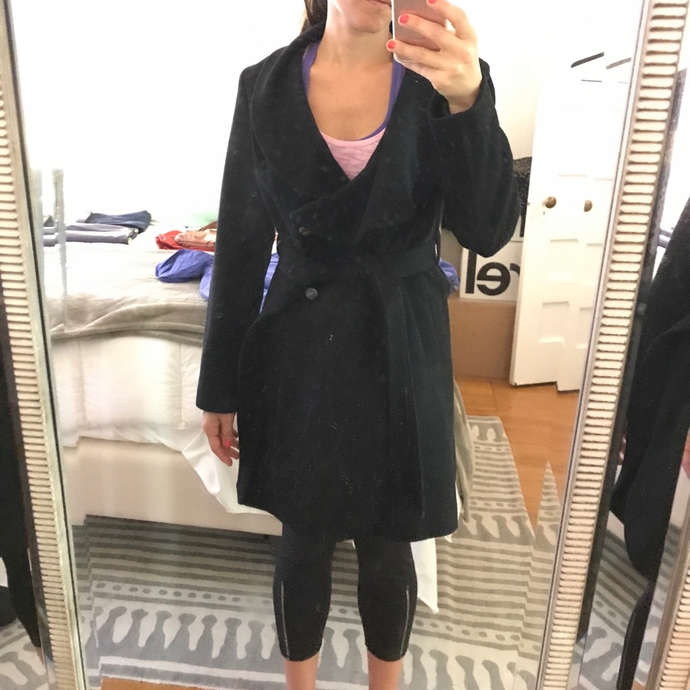 Black pea coat