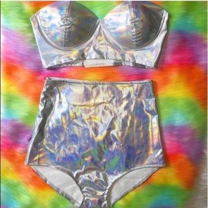 SET 🌈 ✌️ **Host Pick!!!** Holographic Rave Blazer