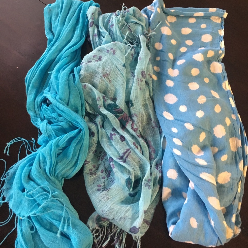 Blue Scarves
