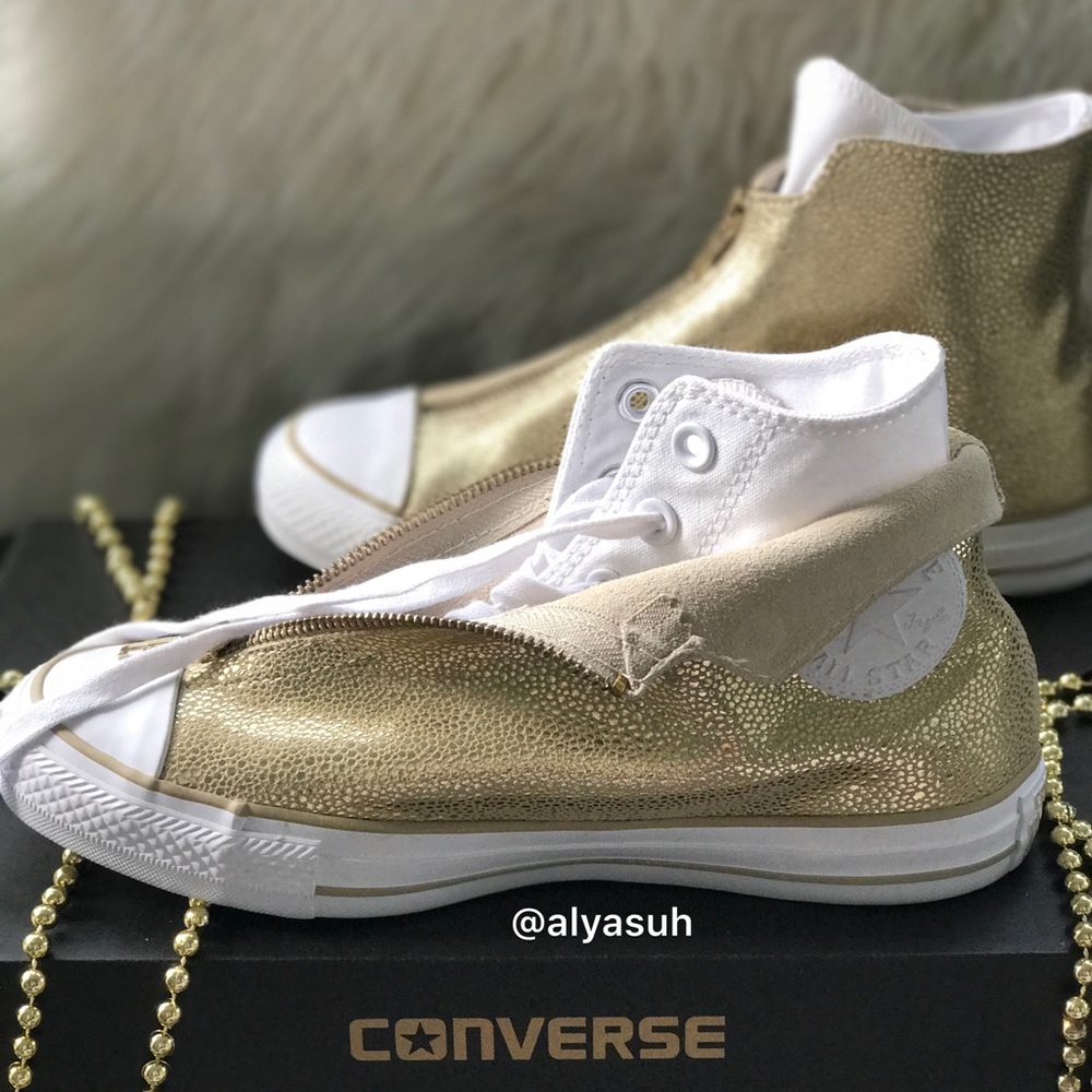 NWT Converse Ctas Shroud HI LI Gold AUTHENTIC - Picture 4 of 8