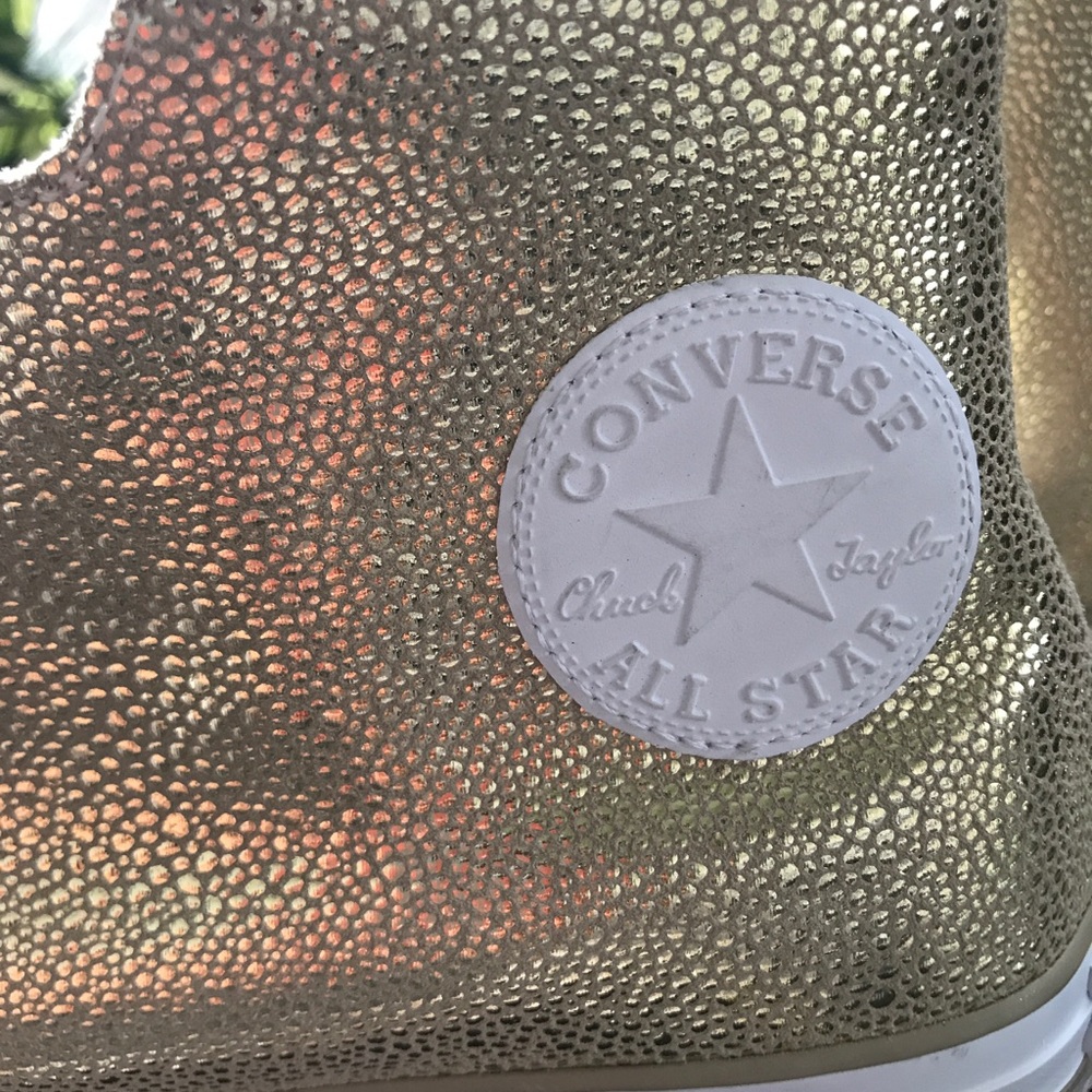 NWT Converse Ctas Shroud HI LI Gold AUTHENTIC - Picture 6 of 8