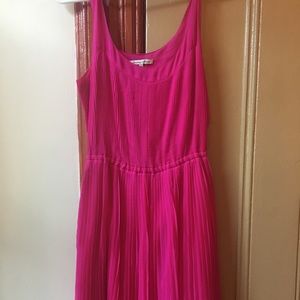 Madewell hot pink mini dress