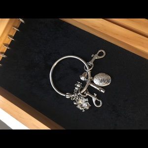 Silver vintage charm bracelet