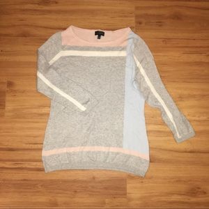 THE LIMITED scoop neck color block sweater