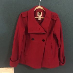 Gap Red Peacoat