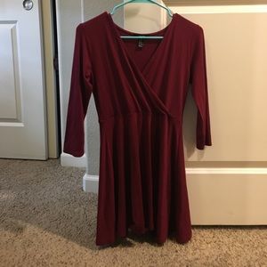 Burgundy dress