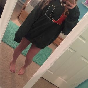 Miami hurricanes long sleeve big tee