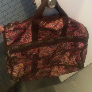 Lesportsac paisley weekender