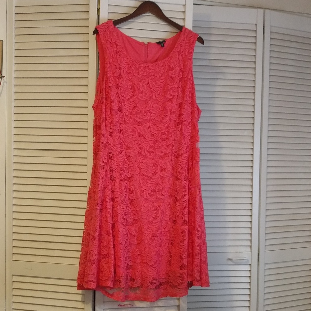 Hot Pink lace Torrid Dress