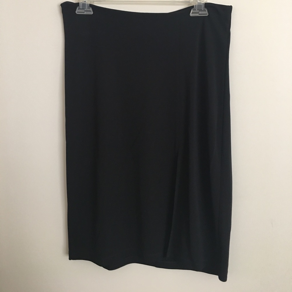 Black DKNY knee length skirt