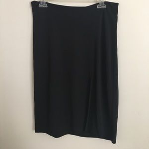Black DKNY knee length skirt