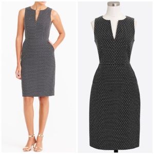 NWOT J. Crew Polka Dot Black / White Dress