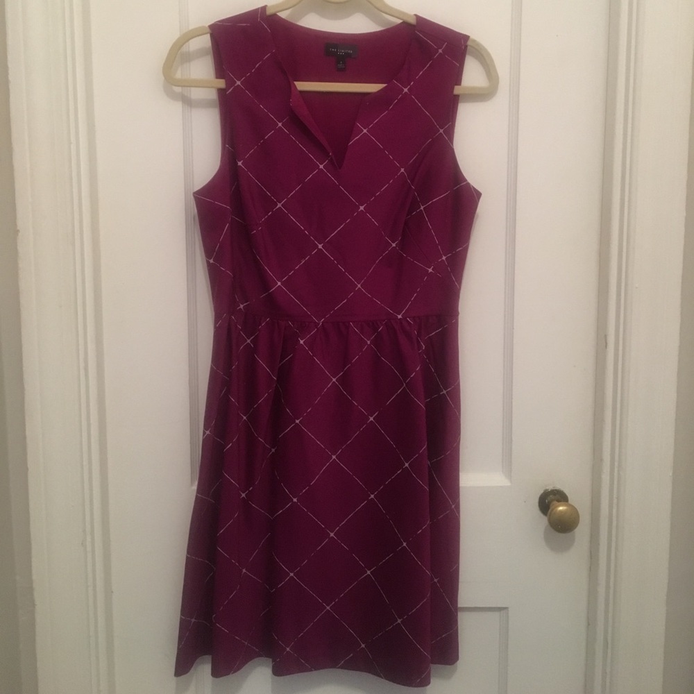 Limited purple gray cross hatch dress size 4