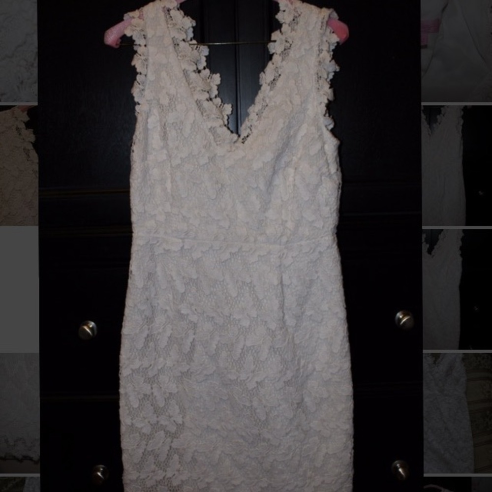 Lilly Pulitzer white lace dress