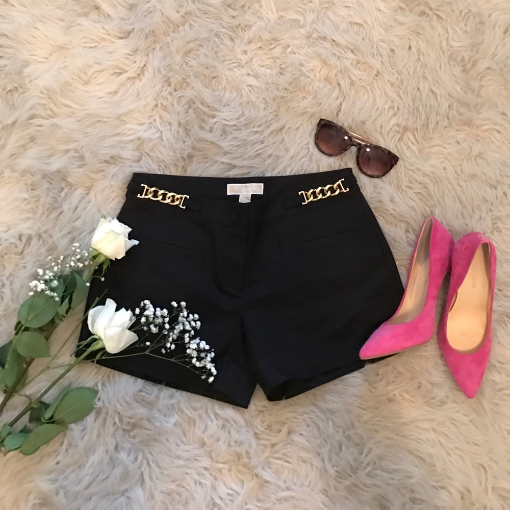 Michael Kors gold chain shorts