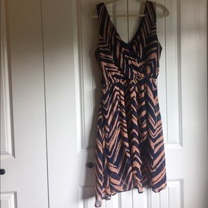 A line chevron dress