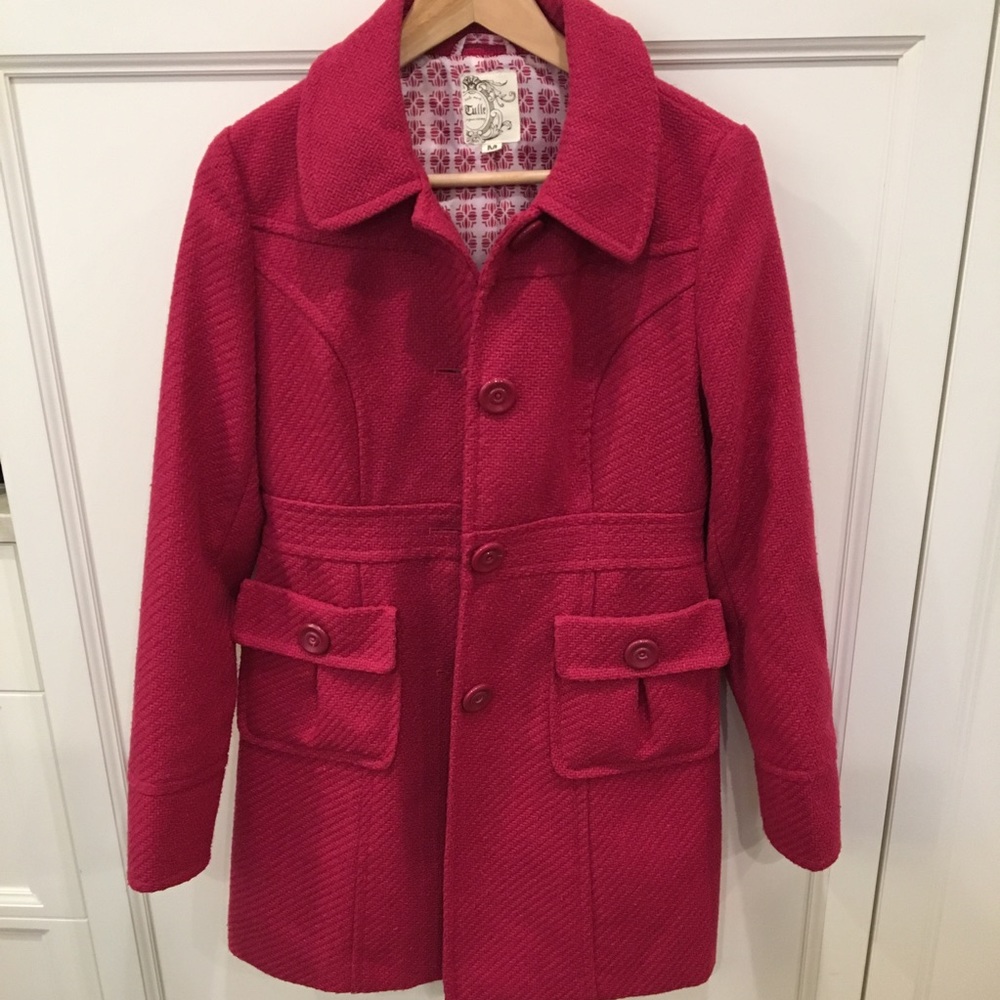 Tulle Pink Pea Coat