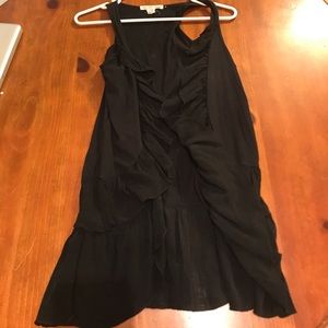 Black Ruffle Vest