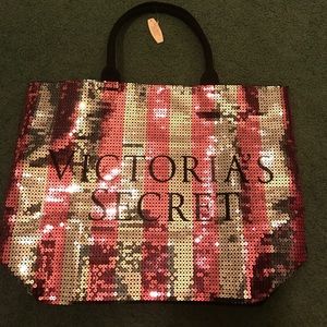 NWT: Victoria's Secret Pink & Silver Sequins