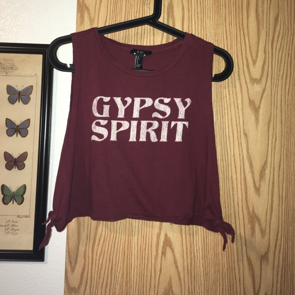 XXI Tops - GYPSY SPIRIT cropped tank top