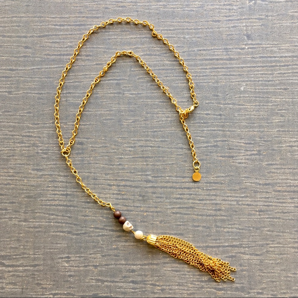 14 KT Plate Semi Precious Stone Necklace NEW