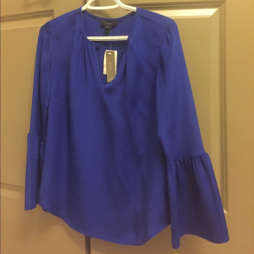NWT Silk Bell sleeve blouse